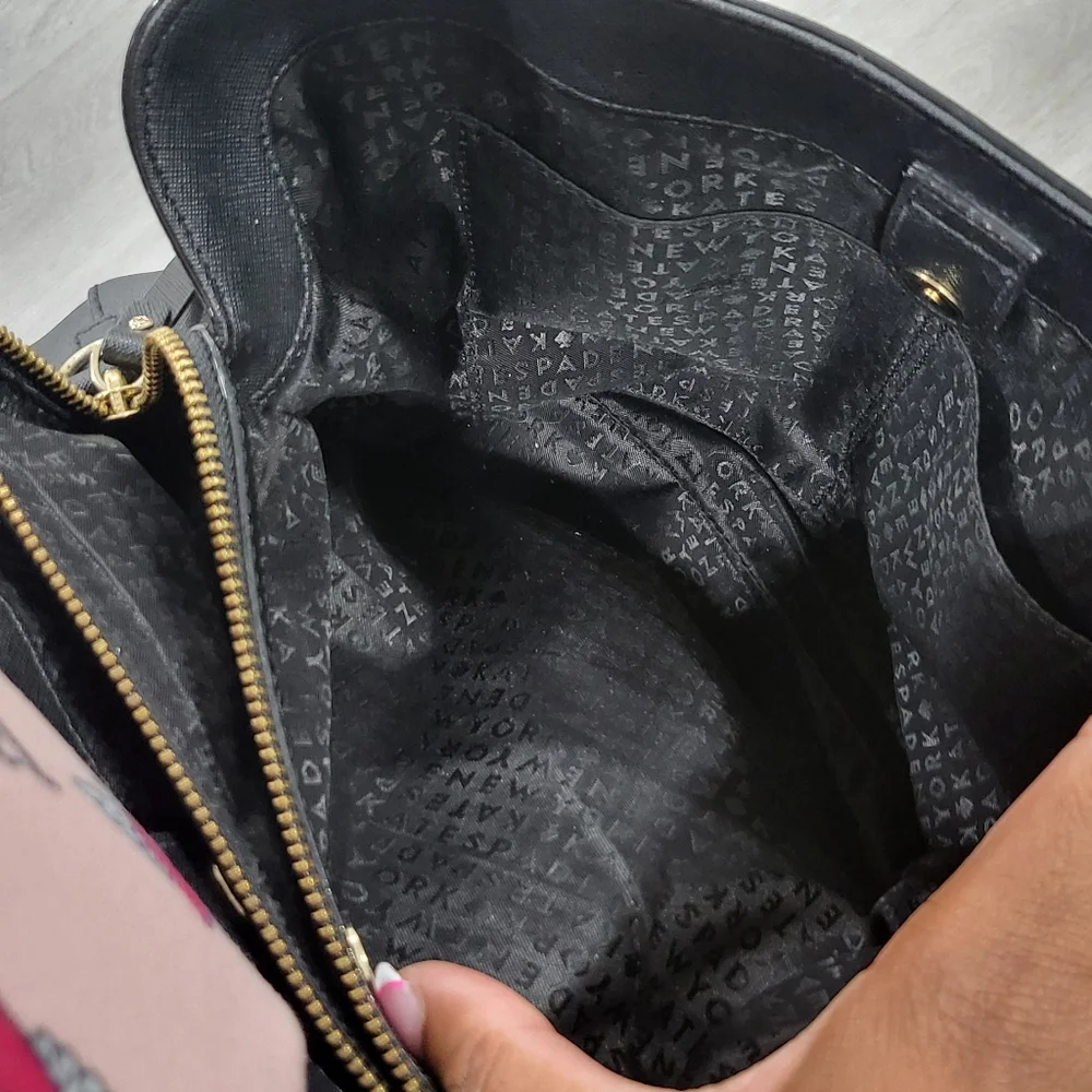 Kate Spade Black Saffiano Leather Satchel